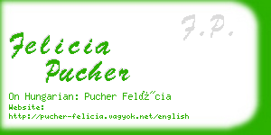 felicia pucher business card